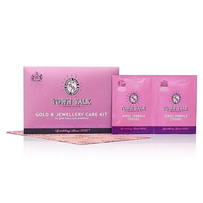 ├珠寶金飾專用保養KIT組┤ 英國 Town Talk 金飾專用 飾品 項鍊 K金 黃金 清潔 保養-細節圖2