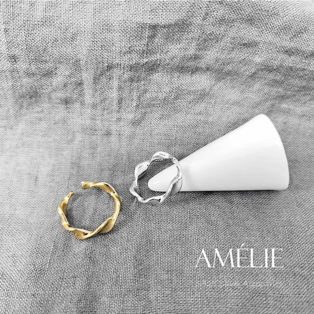 925銀├捲捲開口戒┤ 百搭 純銀 戒指 銀戒指 尾戒 食指戒 中指戒 S925-細節圖2