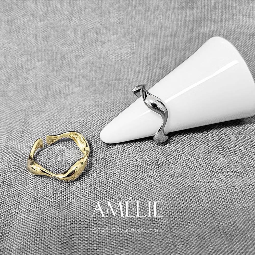 925銀├水波浪戒┤ 百搭 純銀 戒指 銀戒指 尾戒 食指戒 中指戒 S925-細節圖4