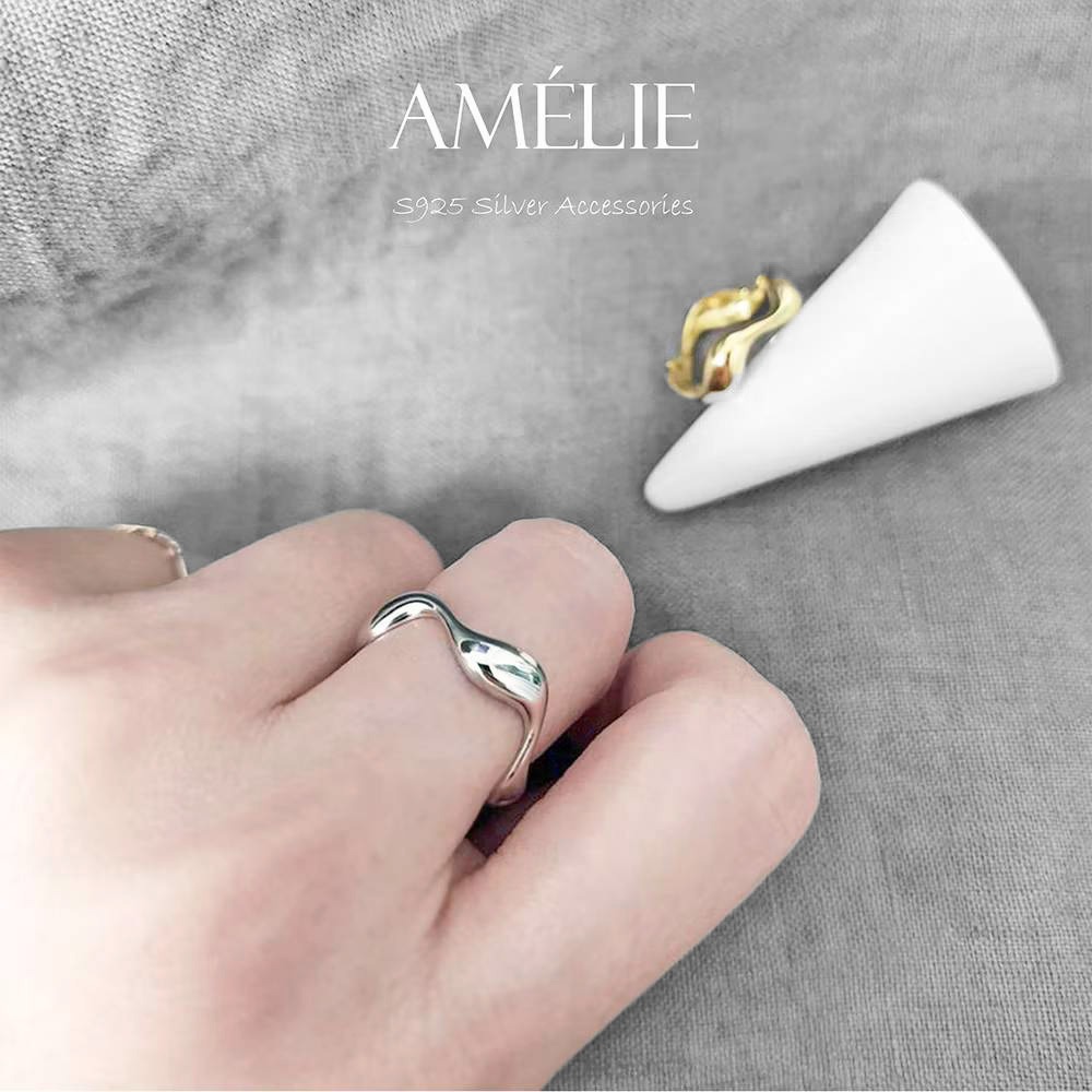 925銀├水波浪戒┤ 百搭 純銀 戒指 銀戒指 尾戒 食指戒 中指戒 S925-細節圖6