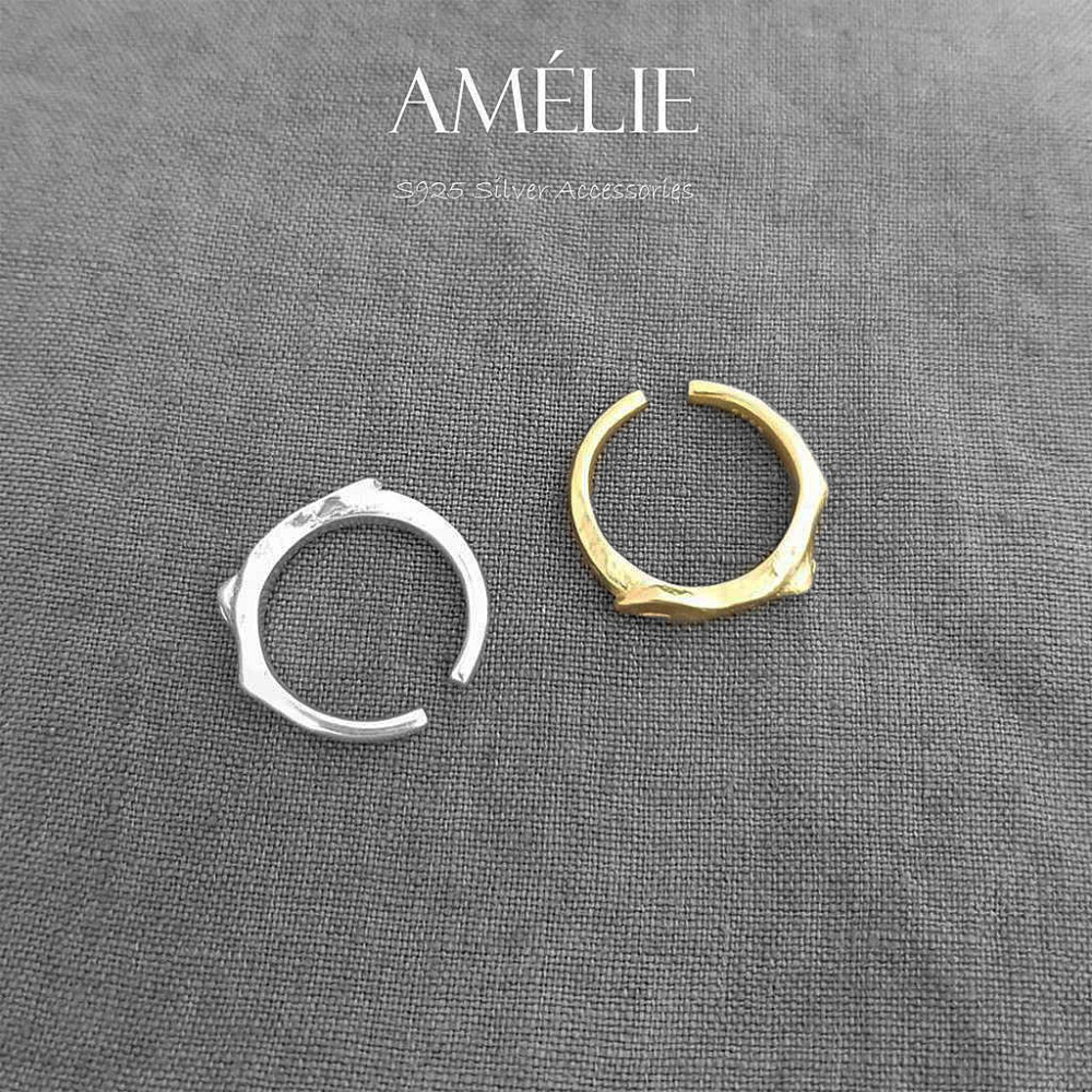 925銀├捶打開口戒┤ 純銀 銀戒 個性戒 開口戒-細節圖6