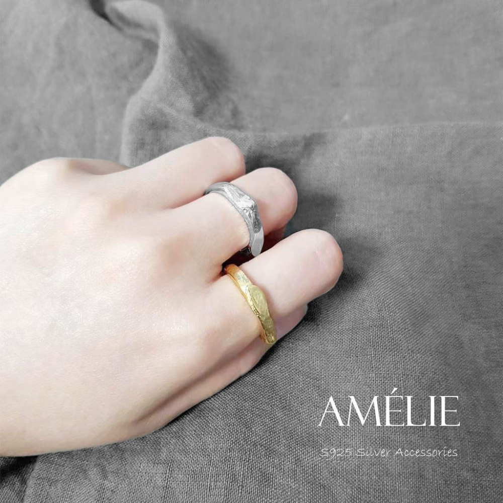 925銀├捶打開口戒┤ 純銀 銀戒 個性戒 開口戒-細節圖7