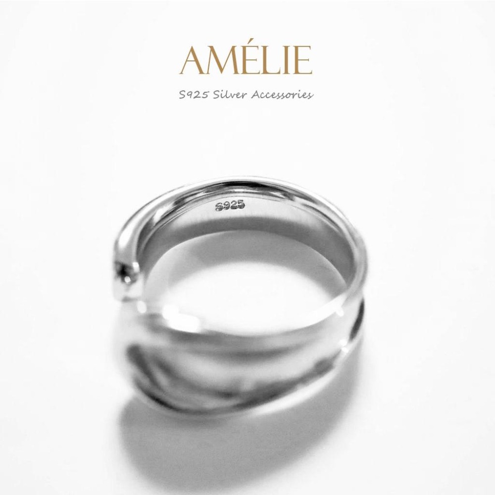 925銀 ├圓潤開口戒┤ 純銀戒指 個性戒 開口戒 中指戒 食指戒-細節圖4