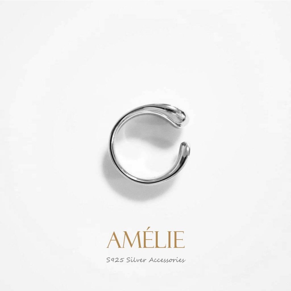 925銀 ├圓潤開口戒┤ 純銀戒指 個性戒 開口戒 中指戒 食指戒-細節圖5
