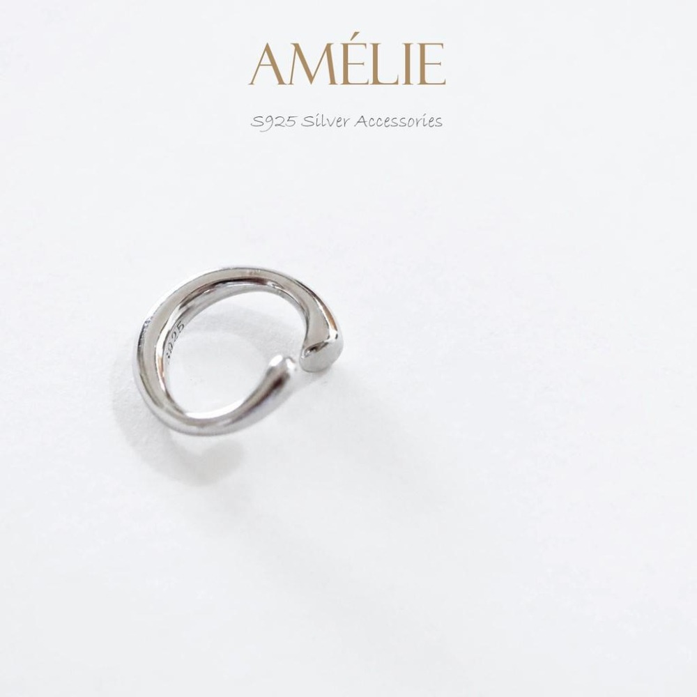 925銀├個性耳夾┤ 簡約線條 耳夾 耳環 耳骨耳環 銀飾耳環 銀飾 夾式耳環 S925 耳飾-細節圖4