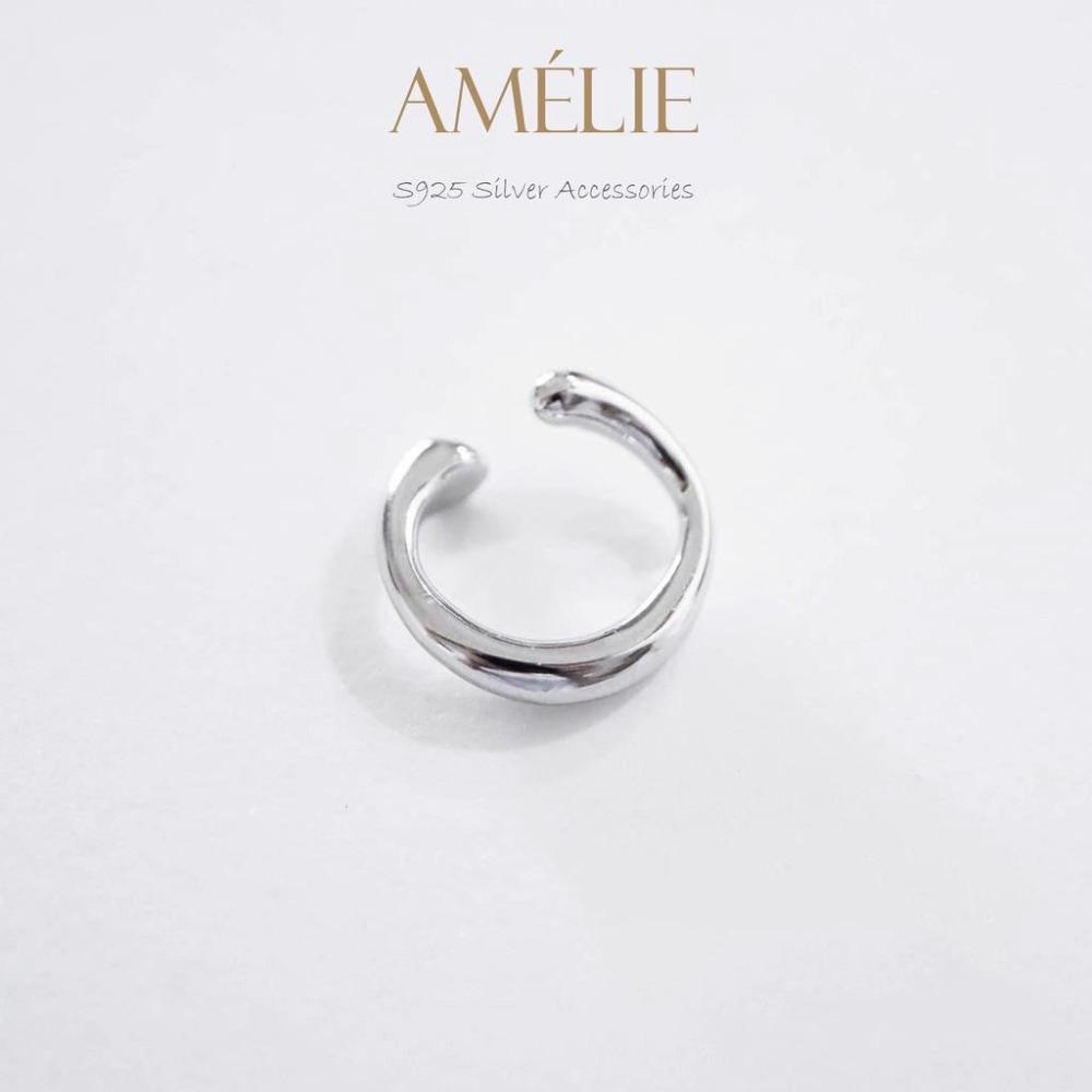 925銀├個性耳夾┤ 簡約線條 耳夾 耳環 耳骨耳環 銀飾耳環 銀飾 夾式耳環 S925 耳飾-細節圖5