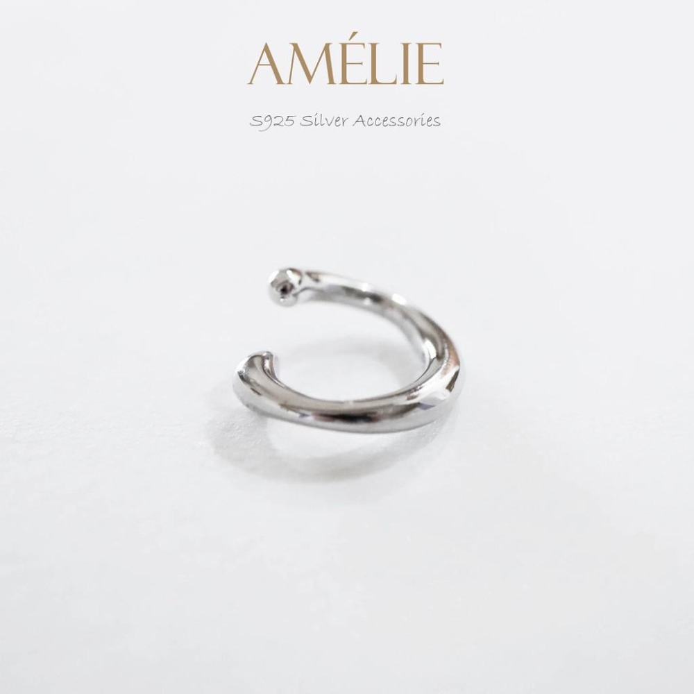 925銀├個性耳夾┤ 簡約線條 耳夾 耳環 耳骨耳環 銀飾耳環 銀飾 夾式耳環 S925 耳飾-細節圖6