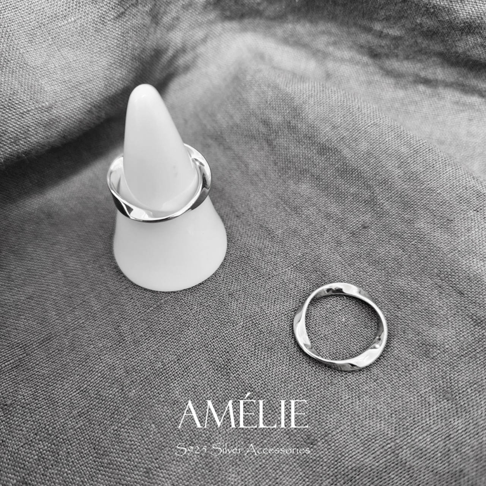 925銀 ├扭轉戒┤ 旋轉戒指 圈戒 銀戒 扭轉戒指 麻花戒指-細節圖3