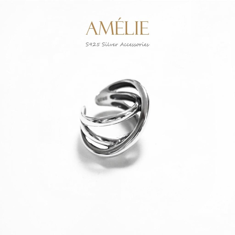 925銀 ├復古個性戒┤ 純銀戒指 寬版銀戒 個性戒 開口戒 中指戒 食指戒 S925 線條感-細節圖3