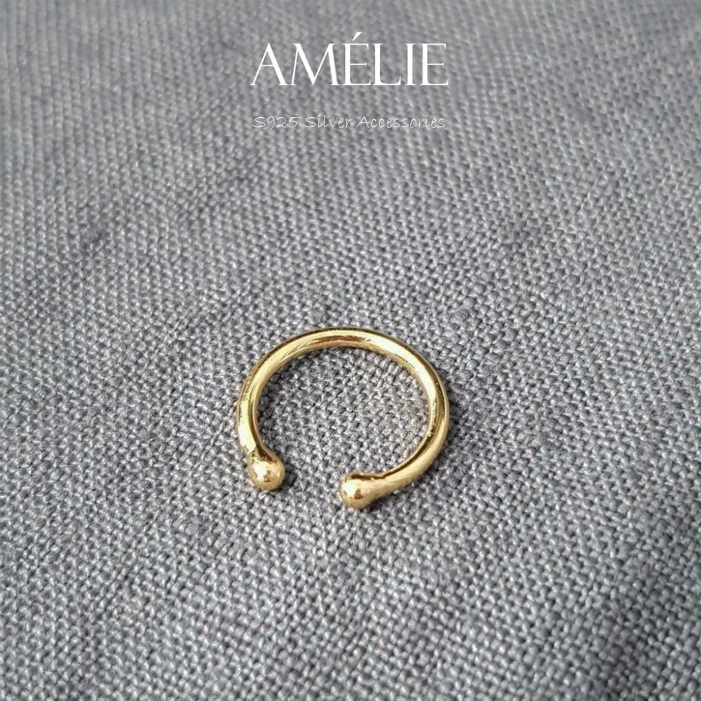 925銀├簡約耳夾┤ S925 耳飾 金色 簡約線條 百搭 耳環 耳骨耳環 銀飾耳環 銀飾 夾式耳環-細節圖7