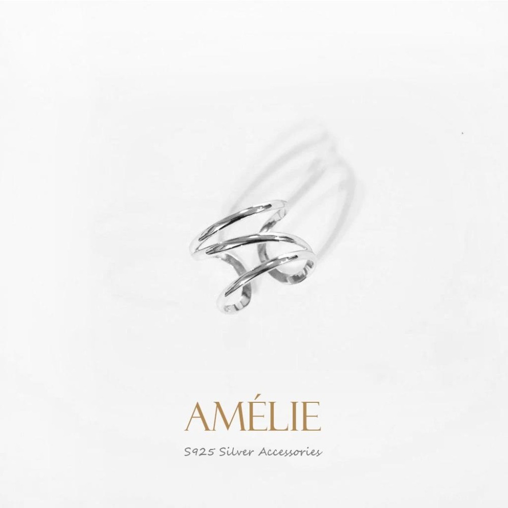 925銀 ├線條開口戒┤ 寬版戒 銀戒 食指戒 中指戒 開口戒 百搭-細節圖2