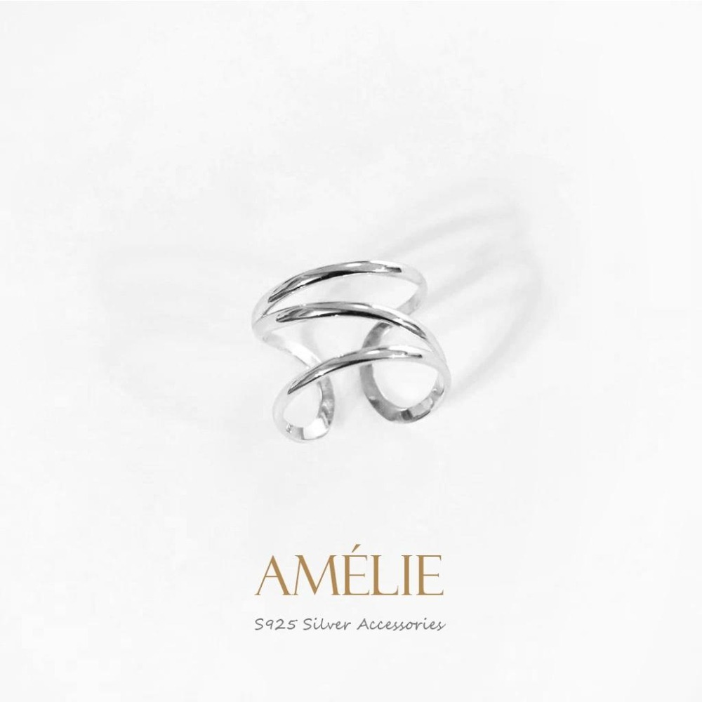 925銀 ├線條開口戒┤ 寬版戒 銀戒 食指戒 中指戒 開口戒 百搭-細節圖3