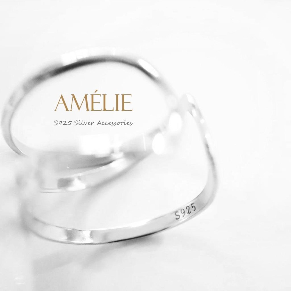 925銀 ├線條開口戒┤ 寬版戒 銀戒 食指戒 中指戒 開口戒 百搭-細節圖8