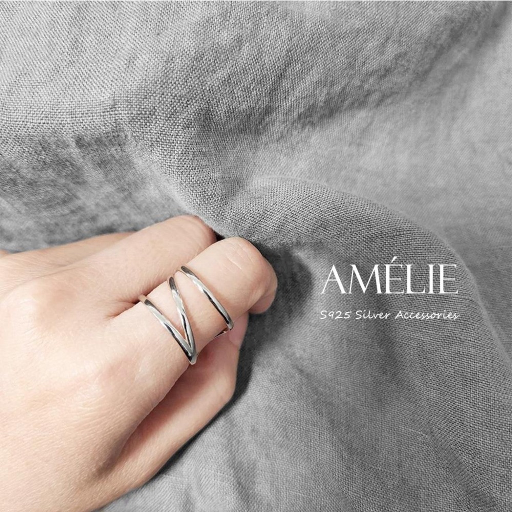 925銀 ├線條開口戒┤ 寬版戒 銀戒 食指戒 中指戒 開口戒 百搭-細節圖9