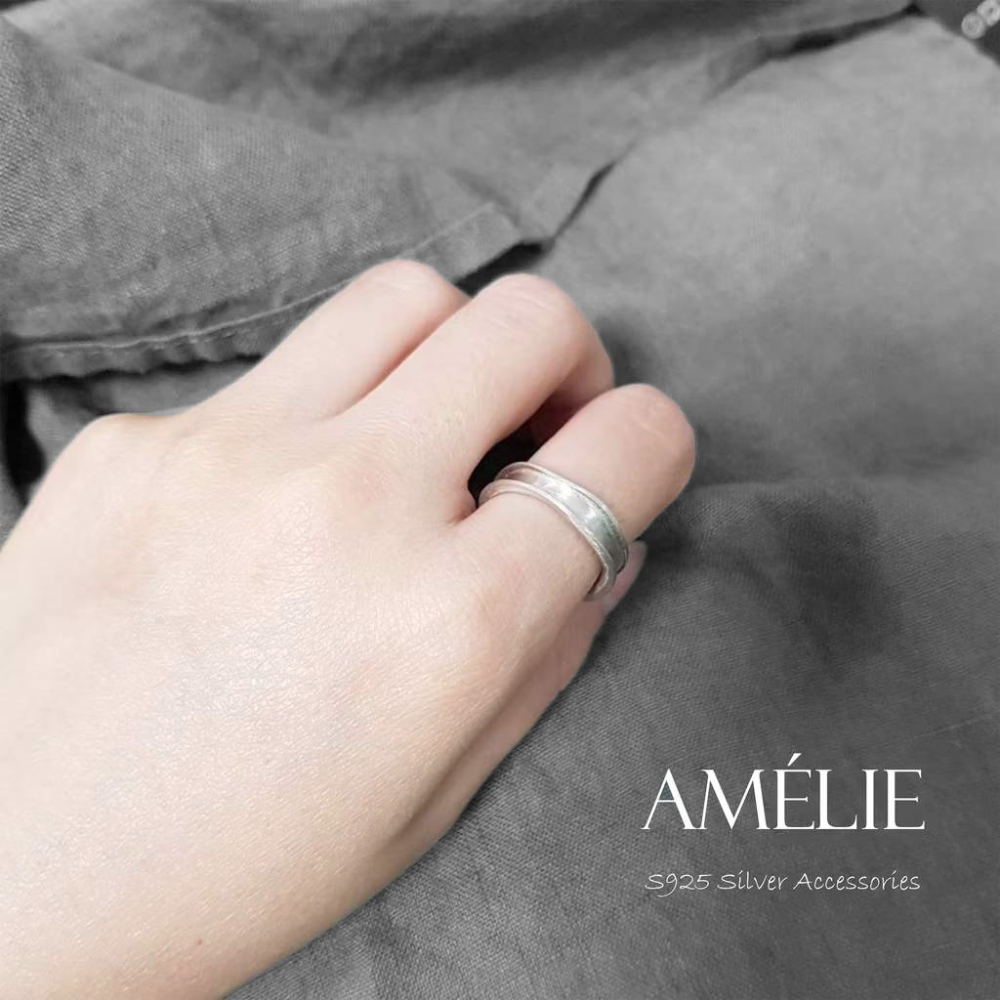 925銀├個性霧戒┤ 純銀 銀戒 個性戒 開口戒 925 寬戒-細節圖8