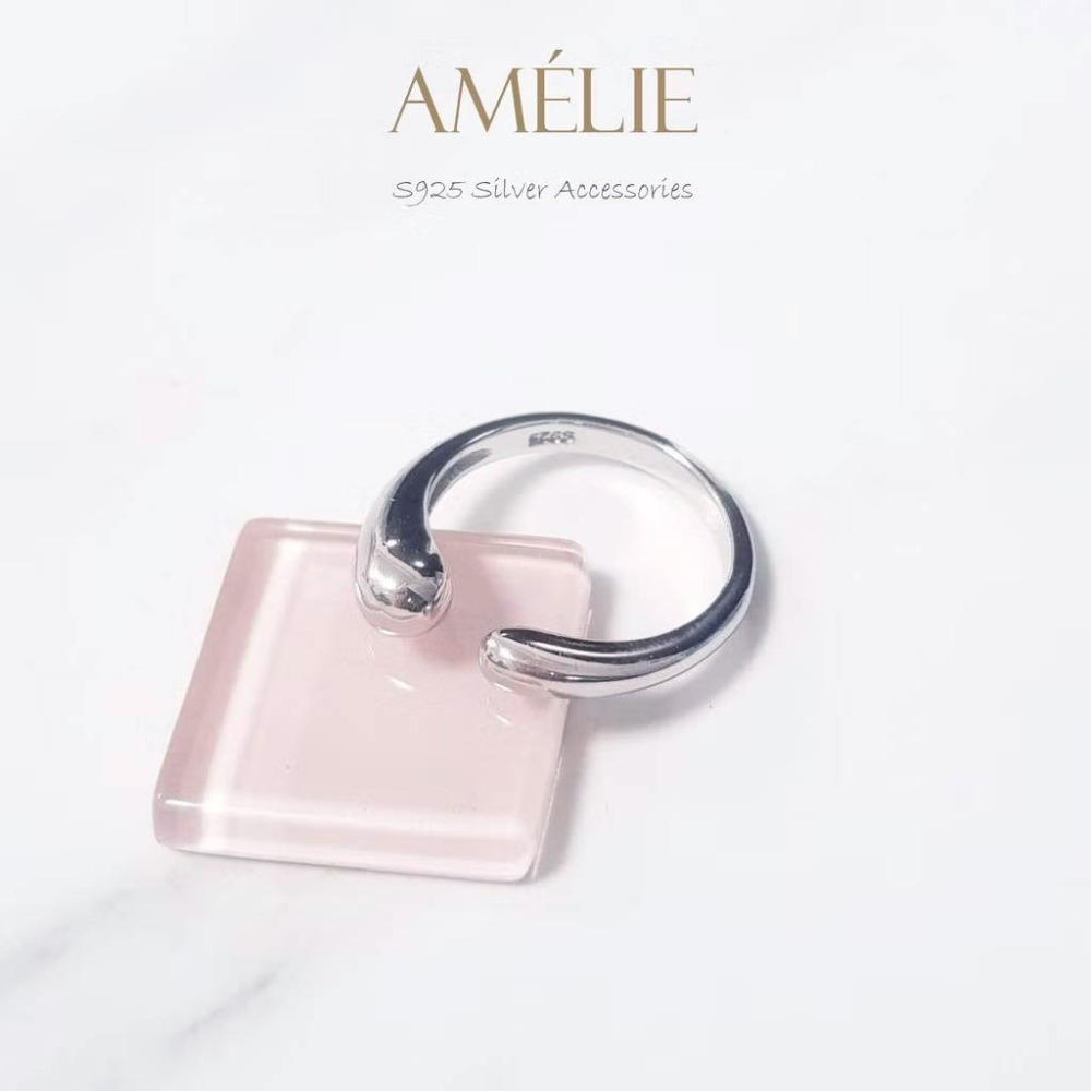 925銀├水滴開口戒┤ 戒指 銀戒指 尾戒 食指戒 中性戒 S925 純銀 可調整戒 純銀戒 戒指-細節圖6