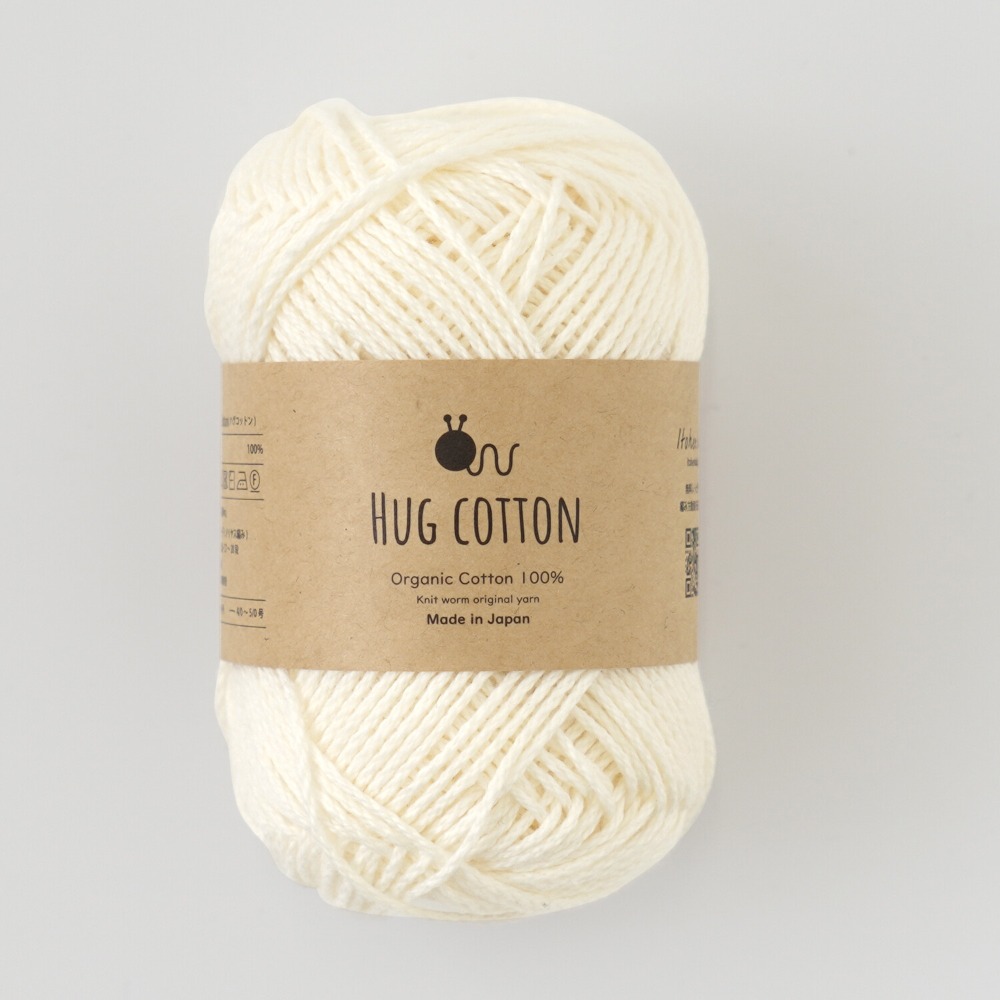 Knitworm Hug Cotton 毛線 Hara Wool 100%純有機棉 並太 日本製 編織 鉤針 棒針-規格圖7