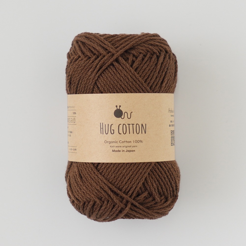 Knitworm Hug Cotton 毛線 Hara Wool 100%純有機棉 並太 日本製 編織 鉤針 棒針-規格圖7