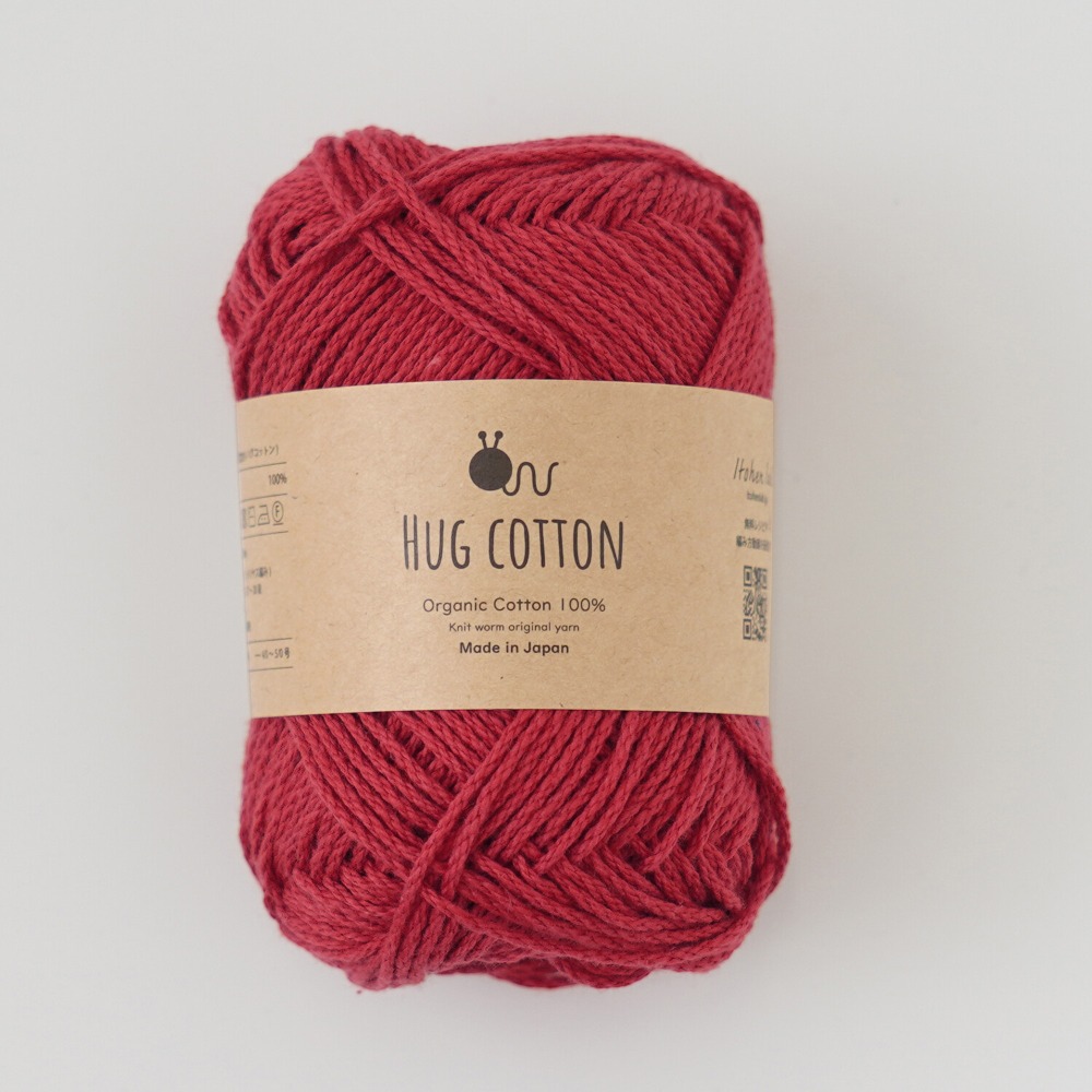 Knitworm Hug Cotton 毛線 Hara Wool 100%純有機棉 並太 日本製 編織 鉤針 棒針-規格圖7