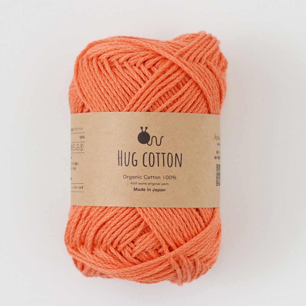 Knitworm Hug Cotton 毛線 Hara Wool 100%純有機棉 並太 日本製 編織 鉤針 棒針-規格圖7