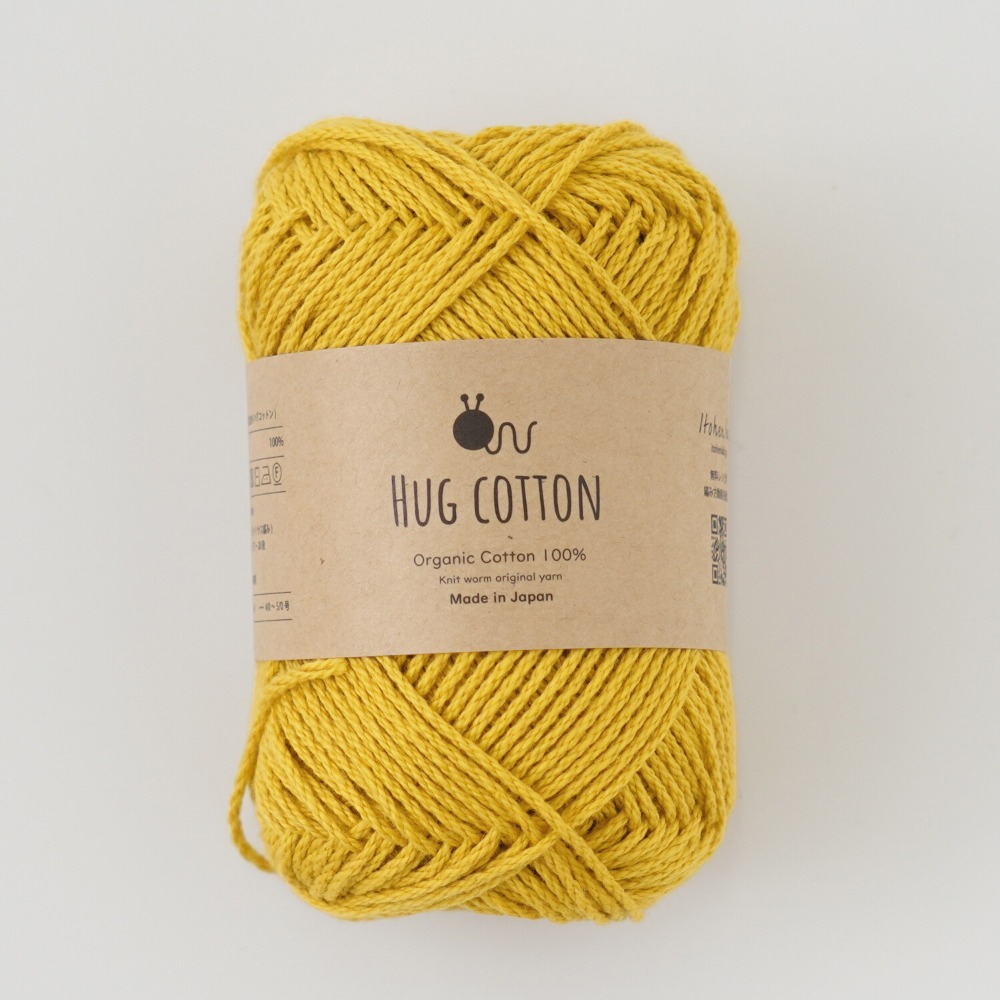Knitworm Hug Cotton 毛線 Hara Wool 100%純有機棉 並太 日本製 編織 鉤針 棒針-規格圖7