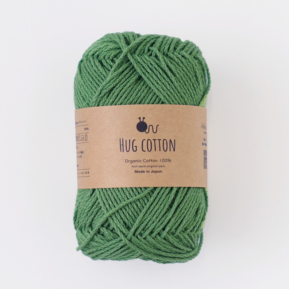 Knitworm Hug Cotton 毛線 Hara Wool 100%純有機棉 並太 日本製 編織 鉤針 棒針-規格圖7