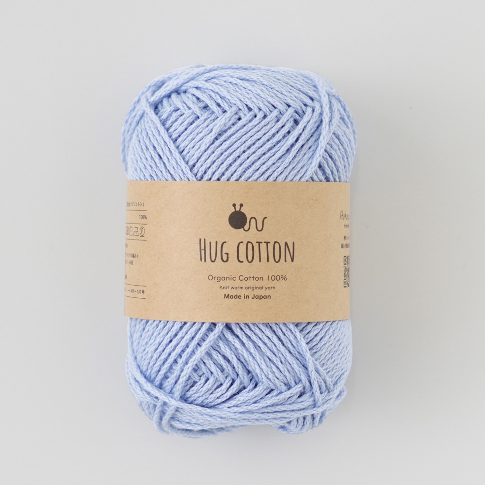 Knitworm Hug Cotton 毛線 Hara Wool 100%純有機棉 並太 日本製 編織 鉤針 棒針-規格圖7
