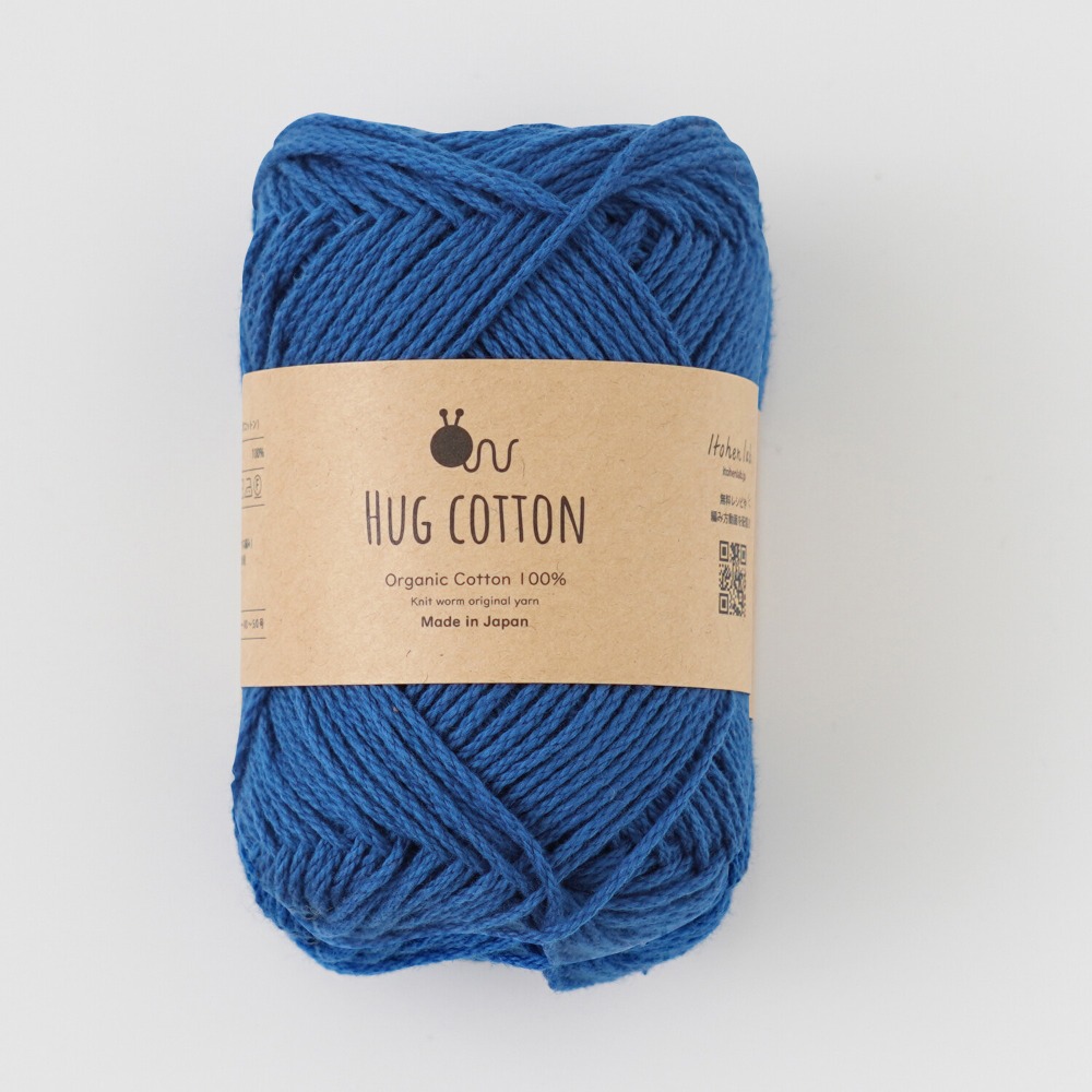 Knitworm Hug Cotton 毛線 Hara Wool 100%純有機棉 並太 日本製 編織 鉤針 棒針-規格圖7