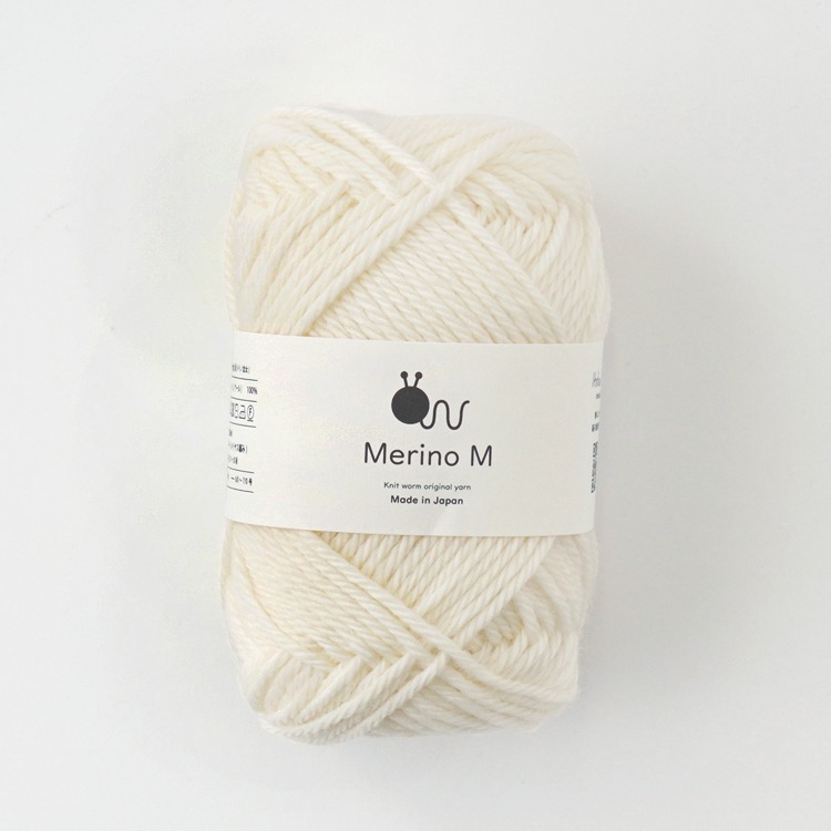 Knitworm Merino M 毛線 100% 美麗諾羊毛 並太 HARA WOOL 編織 鉤針 棒針 日本製-規格圖5