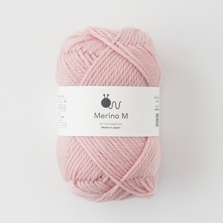 Knitworm Merino M 毛線 100% 美麗諾羊毛 並太 HARA WOOL 編織 鉤針 棒針 日本製-規格圖5
