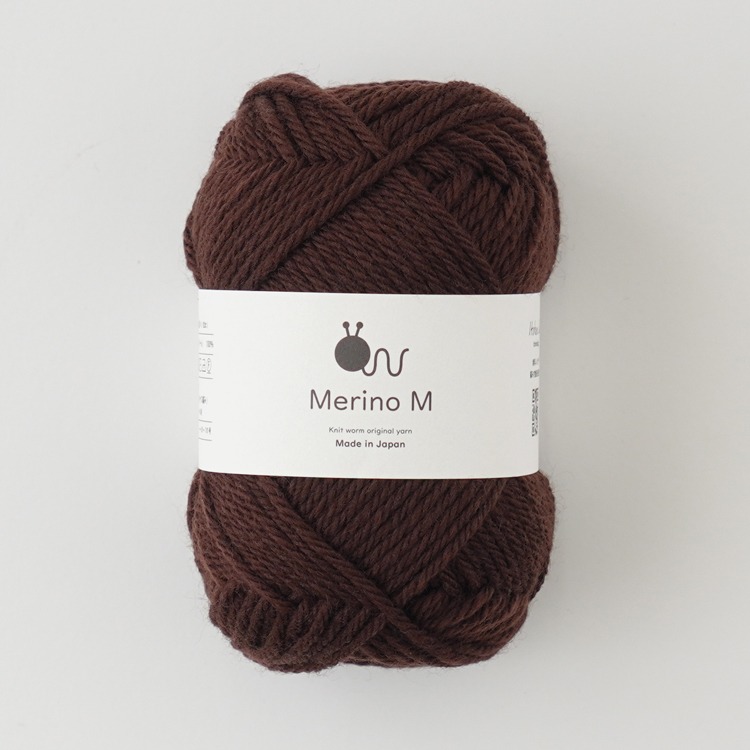 Knitworm Merino M 毛線 100% 美麗諾羊毛 並太 HARA WOOL 編織 鉤針 棒針 日本製-規格圖5
