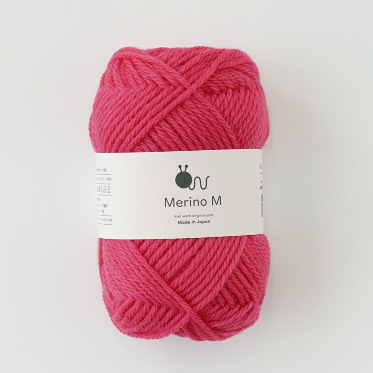 Knitworm Merino M 毛線 100% 美麗諾羊毛 並太 HARA WOOL 編織 鉤針 棒針 日本製-規格圖5