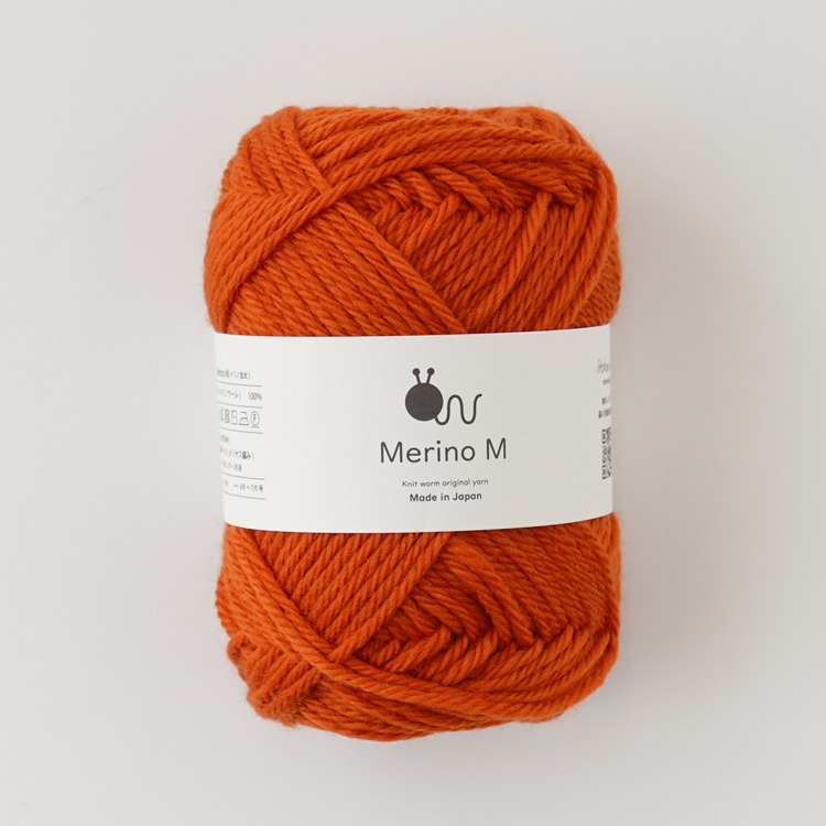Knitworm Merino M 毛線 100% 美麗諾羊毛 並太 HARA WOOL 編織 鉤針 棒針 日本製-規格圖5