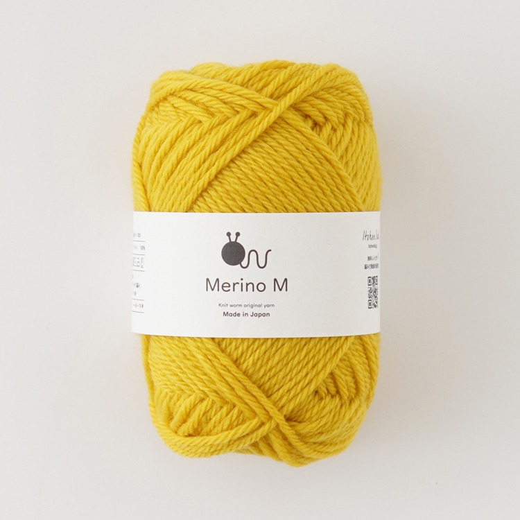 Knitworm Merino M 毛線 100% 美麗諾羊毛 並太 HARA WOOL 編織 鉤針 棒針 日本製-規格圖5