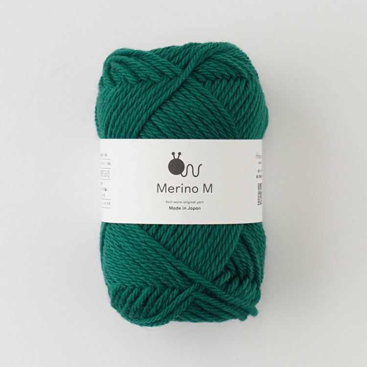 Knitworm Merino M 毛線 100% 美麗諾羊毛 並太 HARA WOOL 編織 鉤針 棒針 日本製-規格圖5