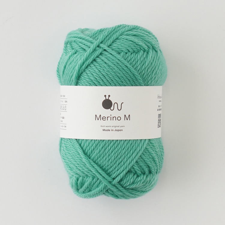Knitworm Merino M 毛線 100% 美麗諾羊毛 並太 HARA WOOL 編織 鉤針 棒針 日本製-規格圖5