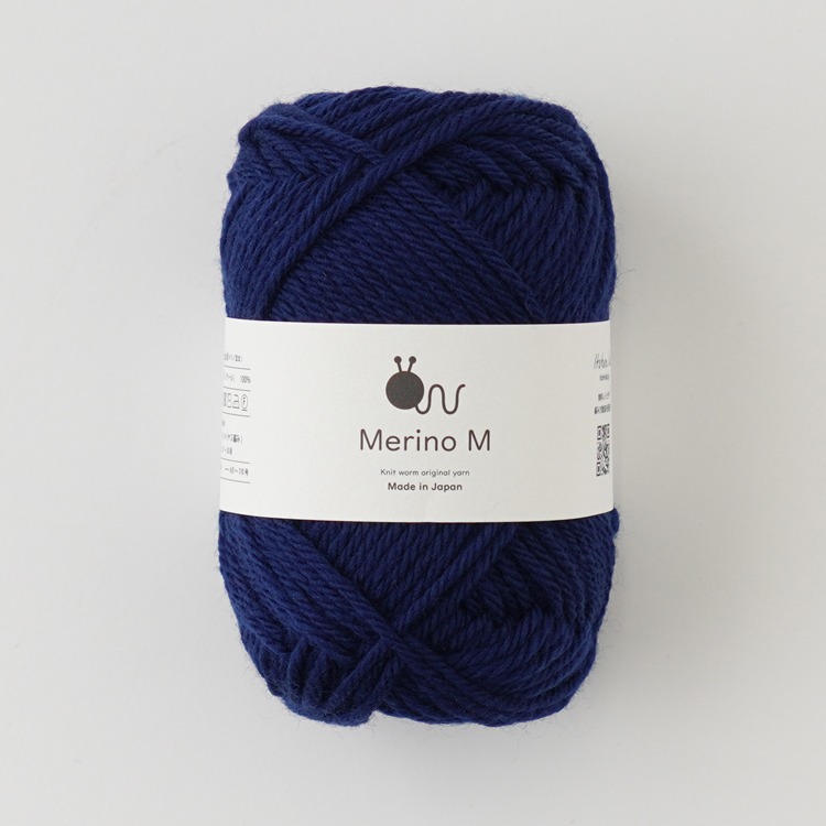Knitworm Merino M 毛線 100% 美麗諾羊毛 並太 HARA WOOL 編織 鉤針 棒針 日本製-規格圖5