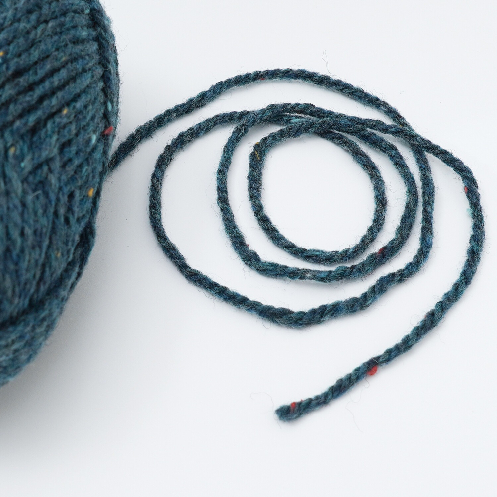 Knitworm Tweed 羊毛混紡 毛線 極太 粗花呢 花羊絨 毛呢 HARA WOOL 編織 鉤針 棒針-細節圖5