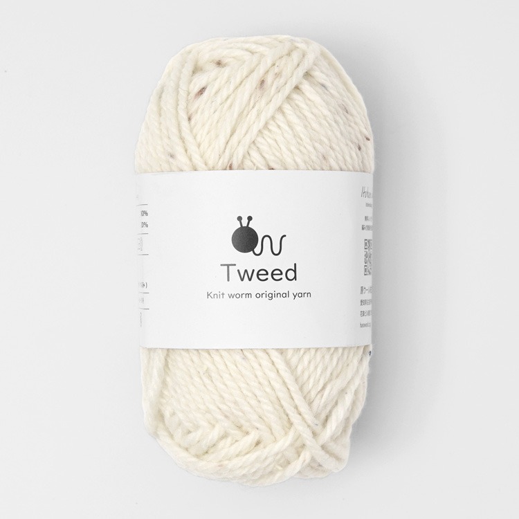 Knitworm Tweed 羊毛混紡 毛線 極太 粗花呢 花羊絨 毛呢 HARA WOOL 編織 鉤針 棒針-規格圖9