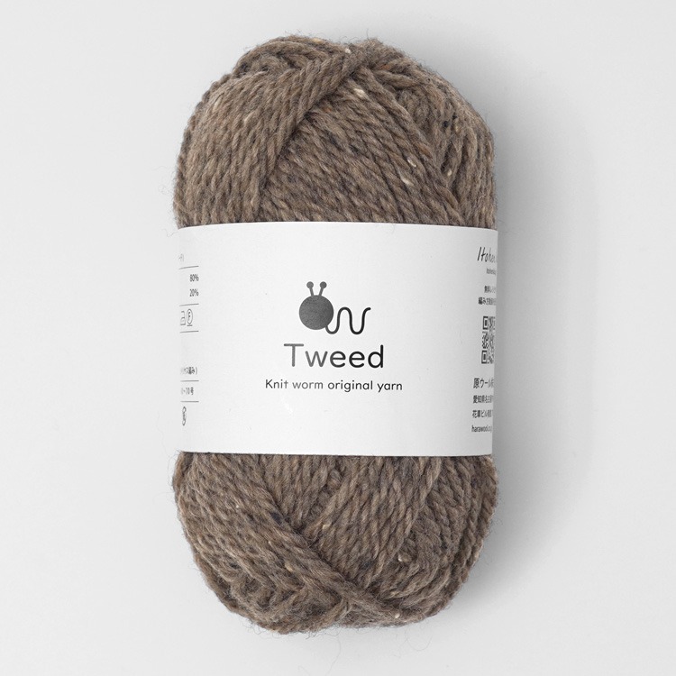 Knitworm Tweed 羊毛混紡 毛線 極太 粗花呢 花羊絨 毛呢 HARA WOOL 編織 鉤針 棒針-規格圖9