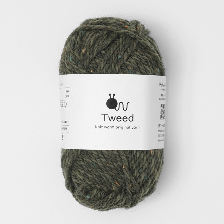 Knitworm Tweed 羊毛混紡 毛線 極太 粗花呢 花羊絨 毛呢 HARA WOOL 編織 鉤針 棒針-規格圖9