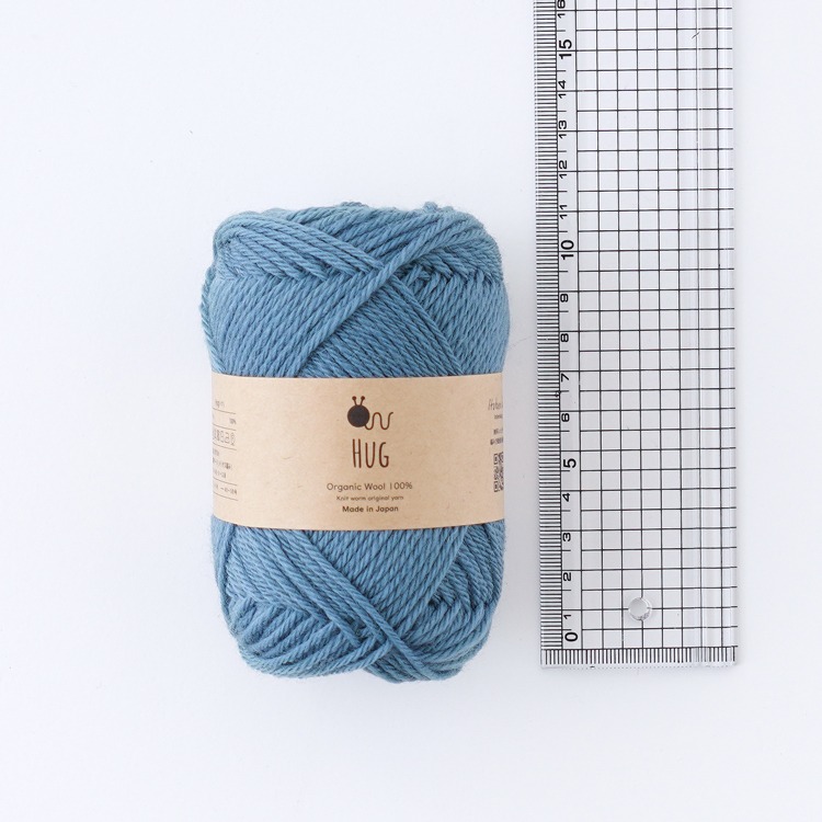 Knitworm Hug 毛線 Hara Wool 100%有機羊毛 合太 日本製 編織 鉤針 棒針-細節圖4