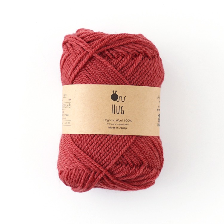 Knitworm Hug 毛線 Hara Wool 100%有機羊毛 合太 日本製 編織 鉤針 棒針-規格圖5