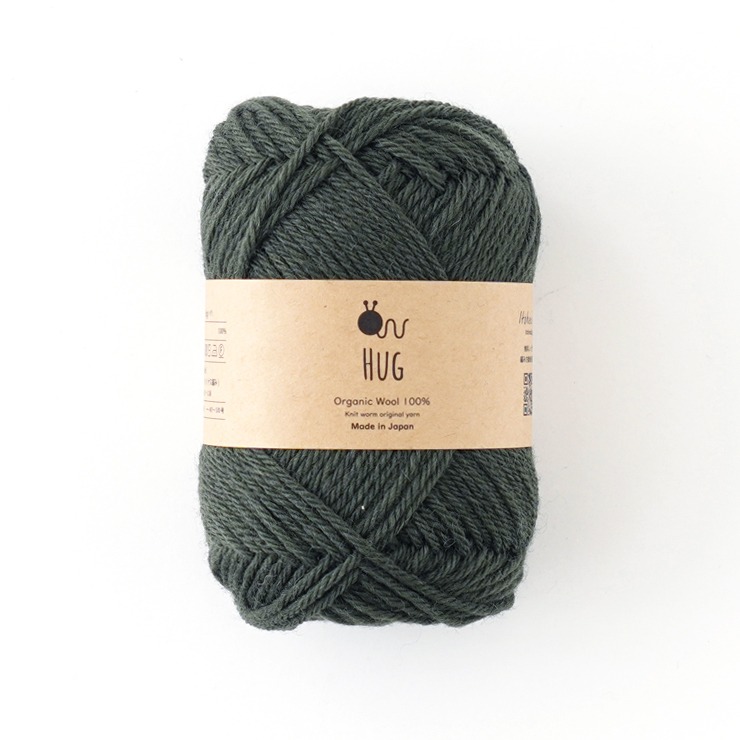 Knitworm Hug 毛線 Hara Wool 100%有機羊毛 合太 日本製 編織 鉤針 棒針-規格圖5