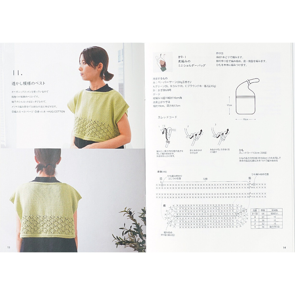 日本 Knit Worm 編織書 HARA WOOL Itohenlab. 編織 日文編織書 #9 春夏-細節圖9