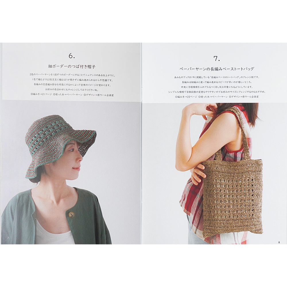 日本 Knit Worm 編織書 HARA WOOL Itohenlab. 編織 日文編織書 #20 春夏-細節圖5