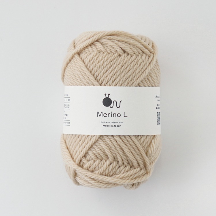 Knitworm Merino L 毛線 100% 美麗諾羊毛 並太 HARA WOOL 編織 鉤針 棒針 日本製-規格圖8