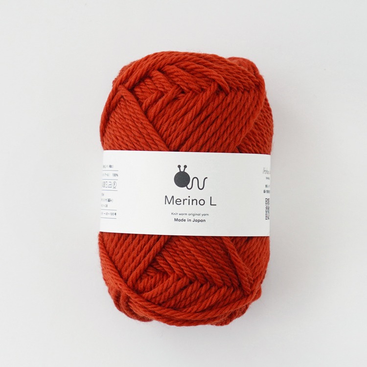 Knitworm Merino L 毛線 100% 美麗諾羊毛 並太 HARA WOOL 編織 鉤針 棒針 日本製-規格圖8