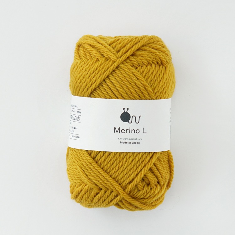 Knitworm Merino L 毛線 100% 美麗諾羊毛 並太 HARA WOOL 編織 鉤針 棒針 日本製-規格圖8