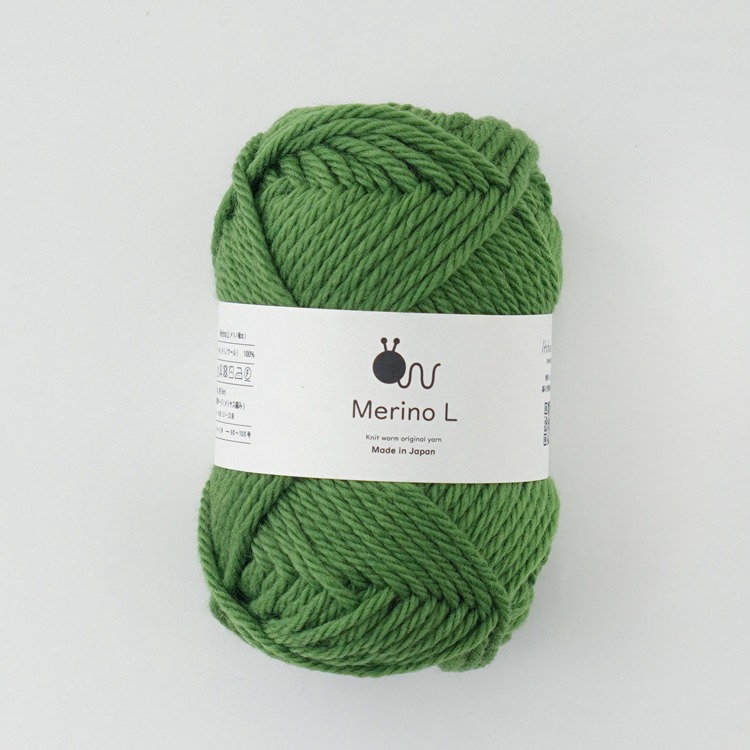 Knitworm Merino L 毛線 100% 美麗諾羊毛 並太 HARA WOOL 編織 鉤針 棒針 日本製-規格圖8